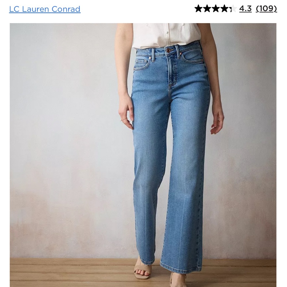 Lauren Conrad curvy high rise size 10 jeans